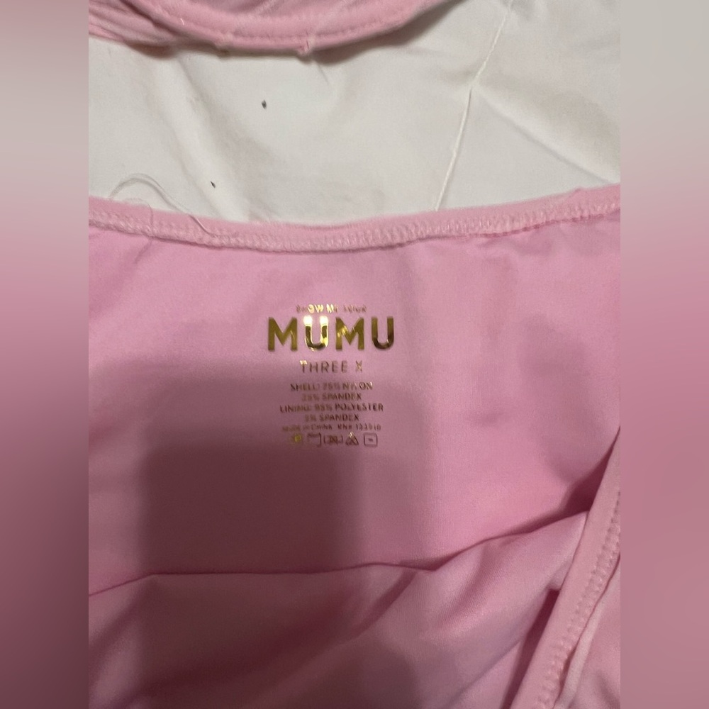 Show Me Your MuMu Pink Ruffle Underwire Bikini Set - Picture 2 of 3
